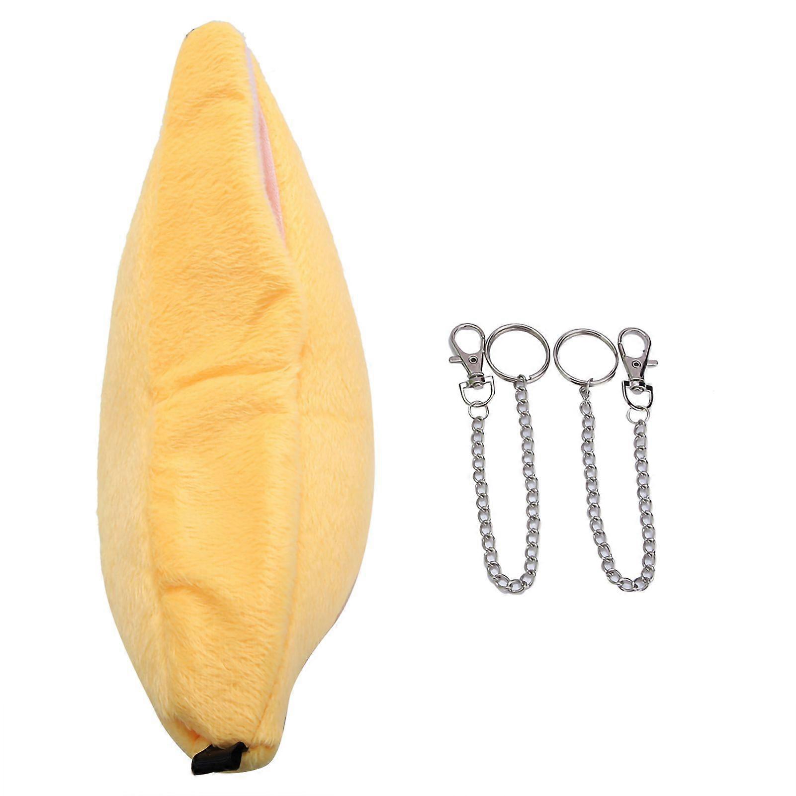 Hanging Pet Bed Velveteen Banana shaped Pet Nest House for Hamster Hammock(Yellow)