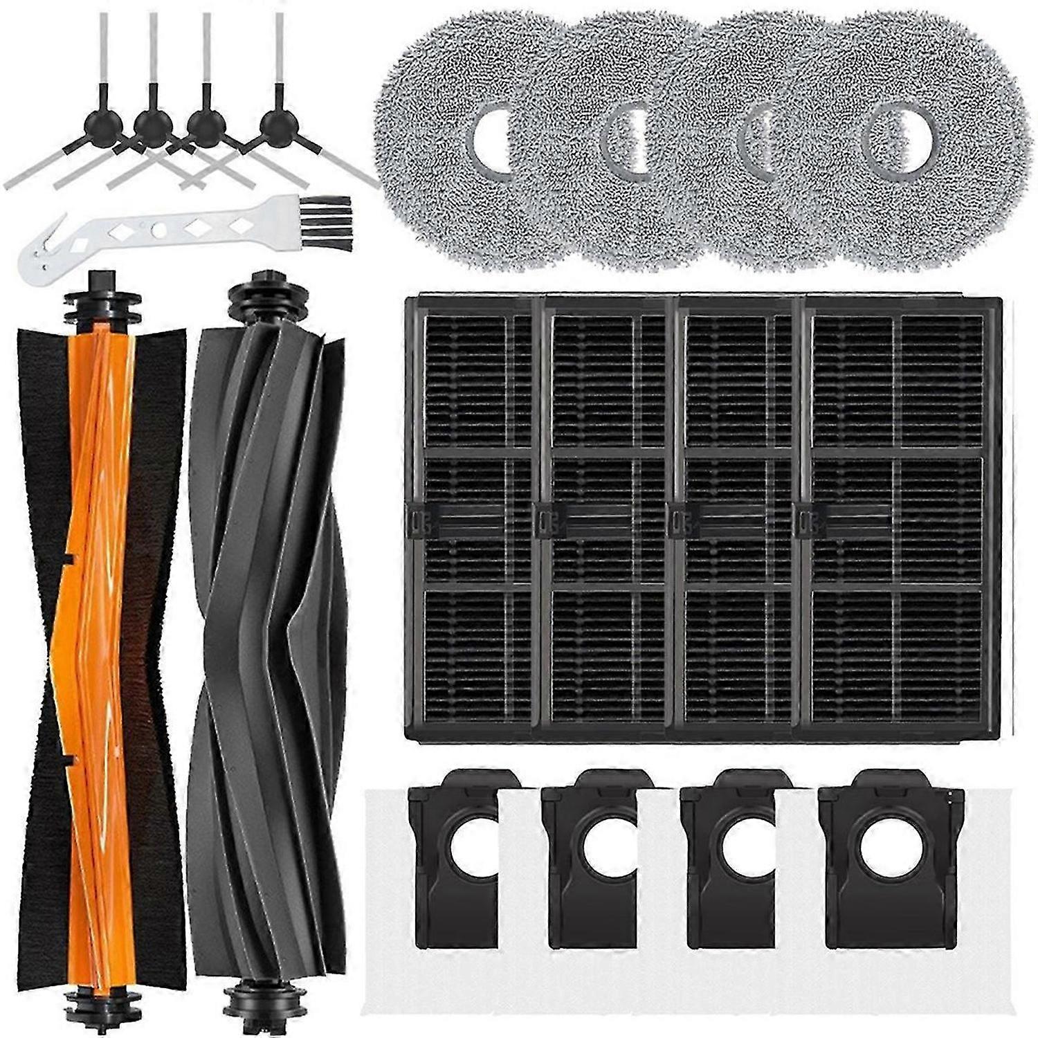 For X30 Ultra Robot Main Side Brush Mop Pad Filters Dust Bags