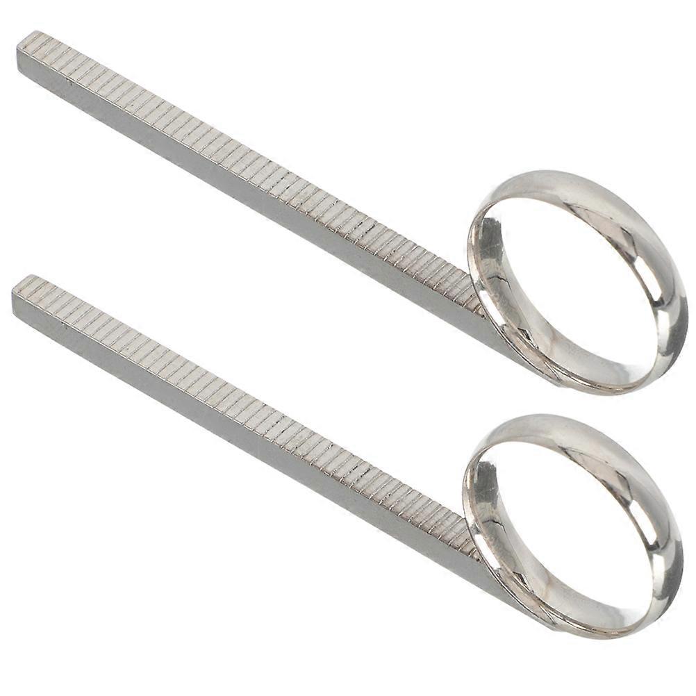 Trumpet Slide Copper Finger Ring Trumpet Accessories Music Practice Silver Replacement Part 2Pcs
