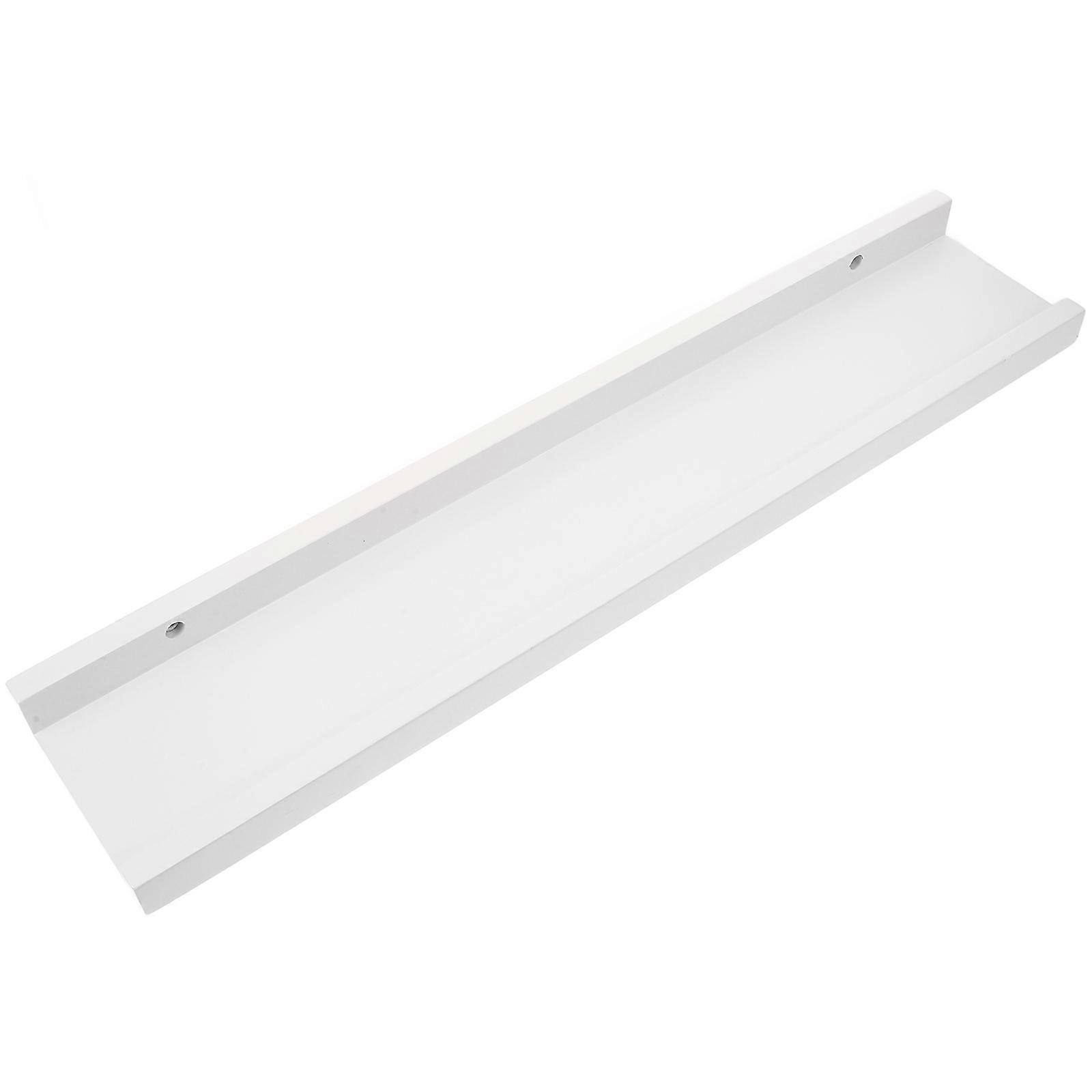 White Floating Shelf Wooden Wall Mounted Shelf for Wall Decoration 2Pcs