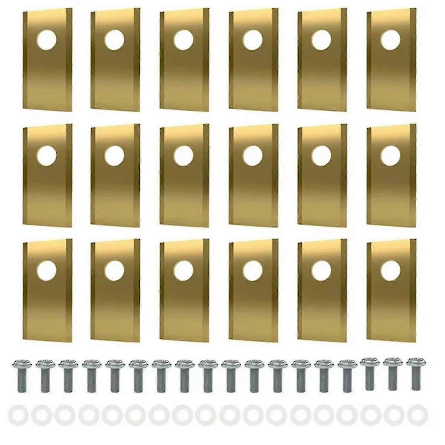 18Pcs Replacement Compatible for Luba & Yuka All Series, Titanium Replacement Robotic Lawnmow