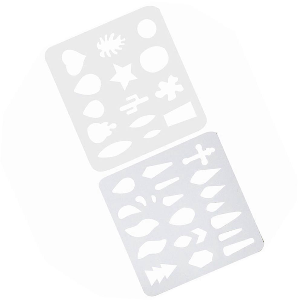Earring Template DIY Stencils for Craft Tools 2Pcs Plastic White Drawing