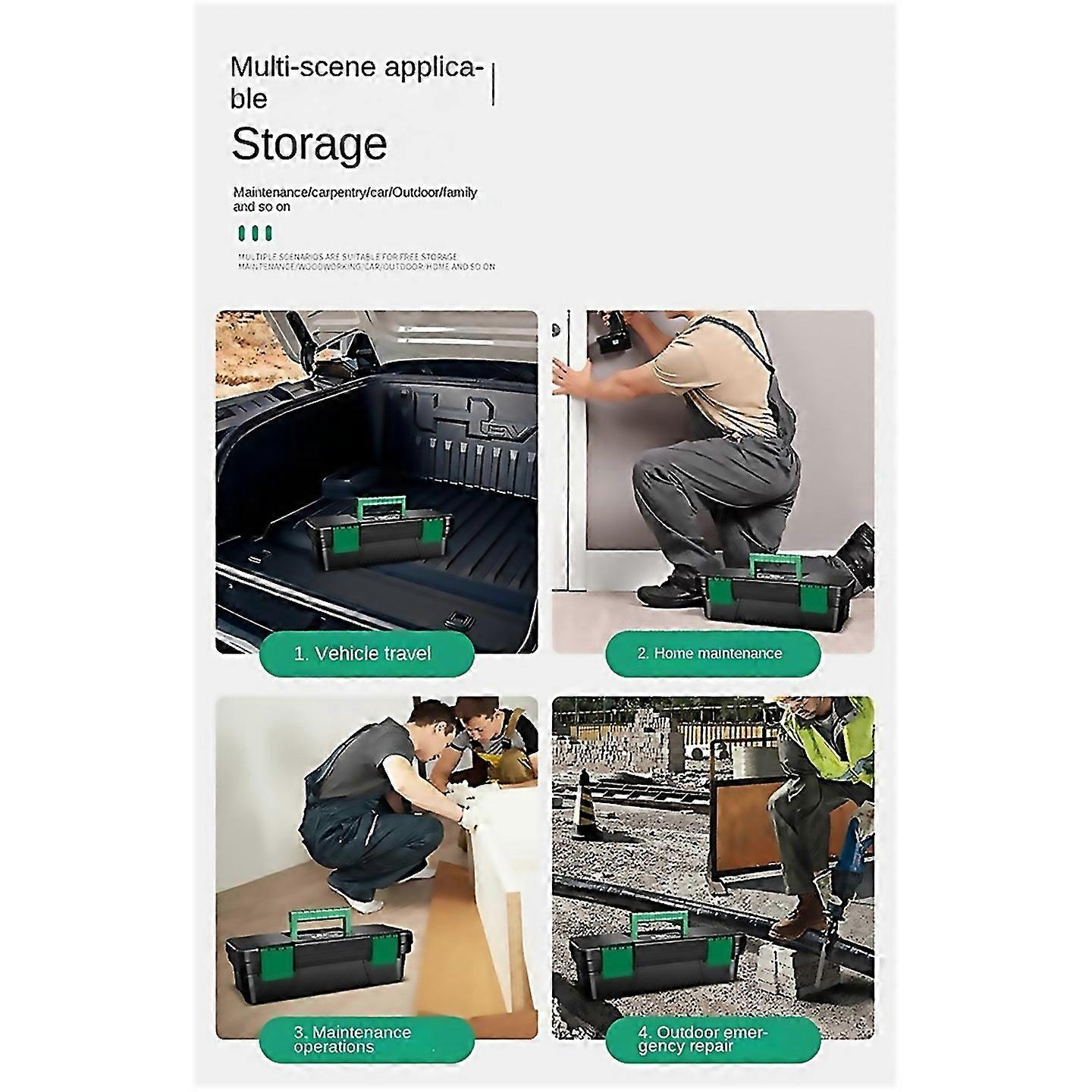 For 10 Inch Tool Box Plastic Tool Storage Box With Handle For Carpentry