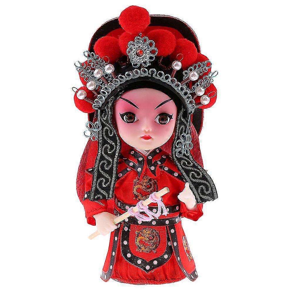 5' Peking Opera Performer Mini Q Version Hua Mulan Action Figure