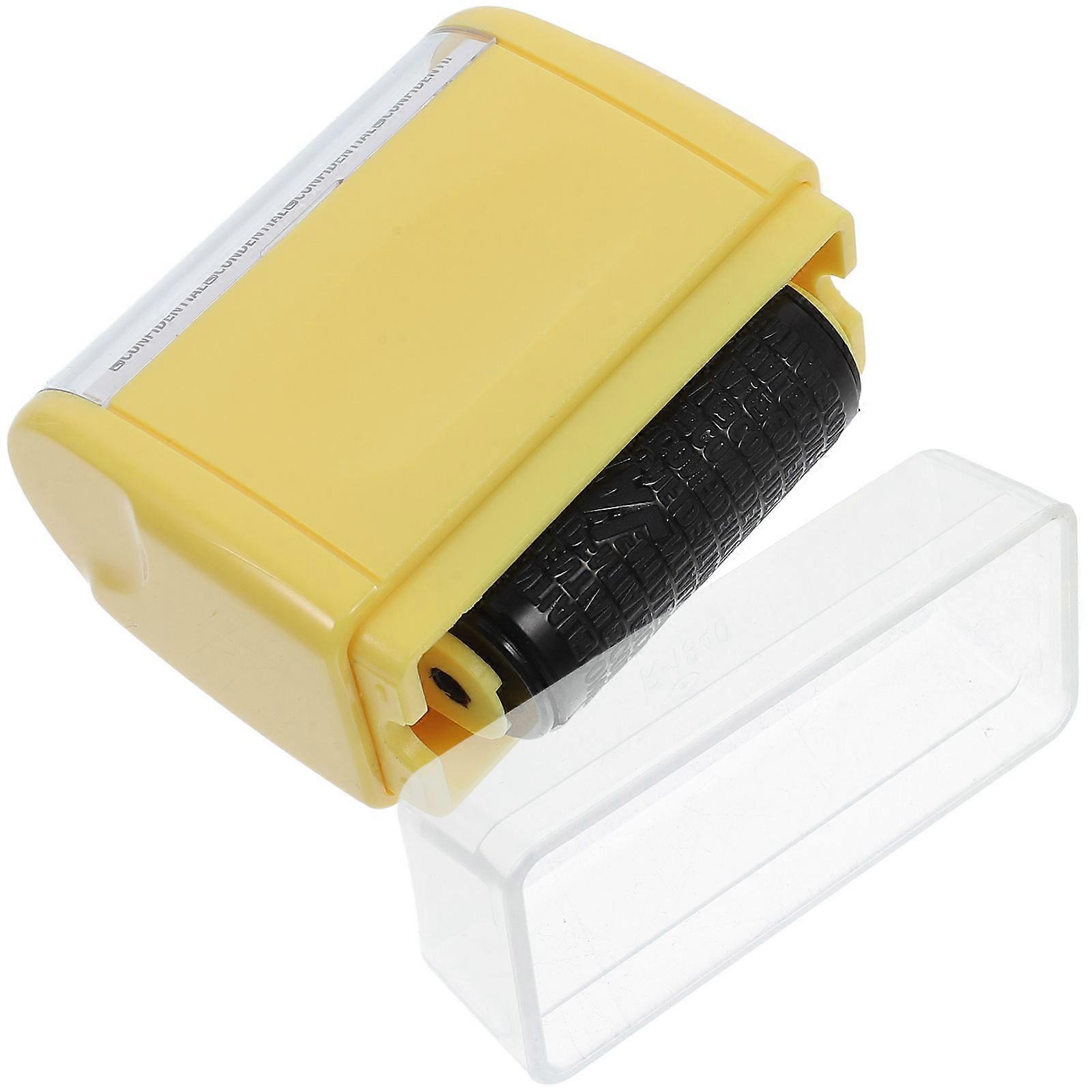 Information Blocker Stamp Roller for Protection 3Pcs Yellow