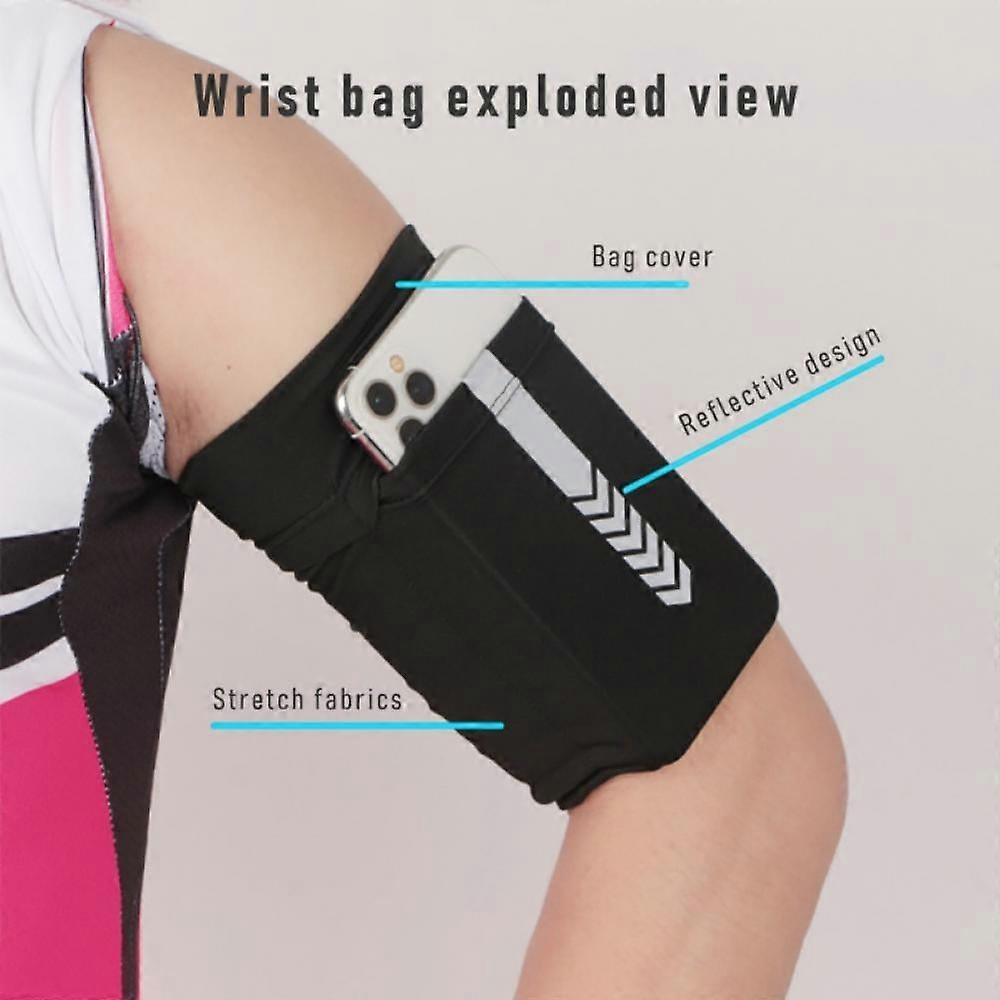 Phone Armband Running Sleeve for Cell Phone, Arm Band Holder Compatible with iPhone & Android for Running, Walking, Hiking