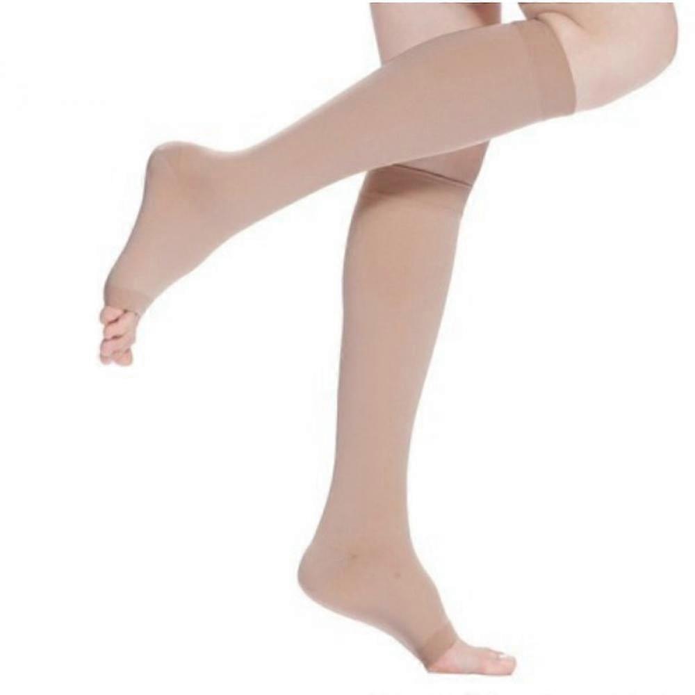 Compression Socks Women Circulation 15-20 mmHg with Open Toe