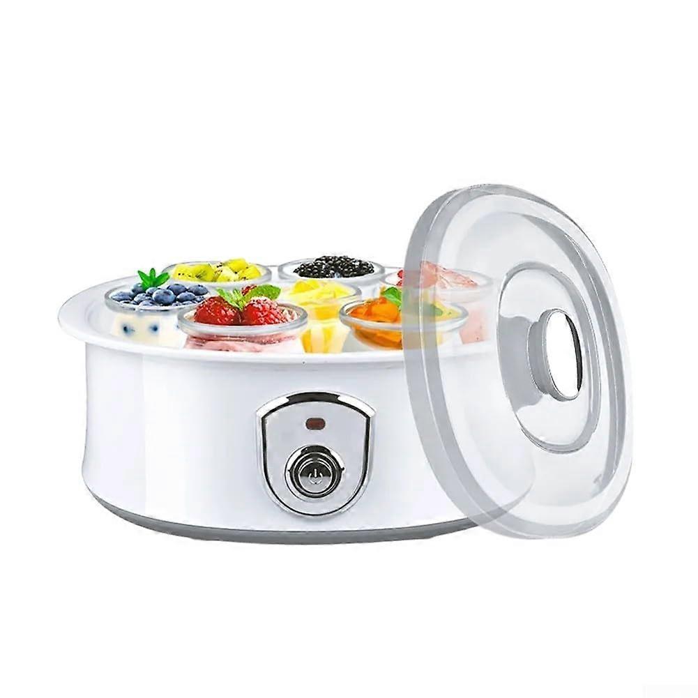 Electric Multi Dessert Maker, 1.5L Yogurt Incubator, Detachable Yogurt Maker With Glass Jars For Home(A)