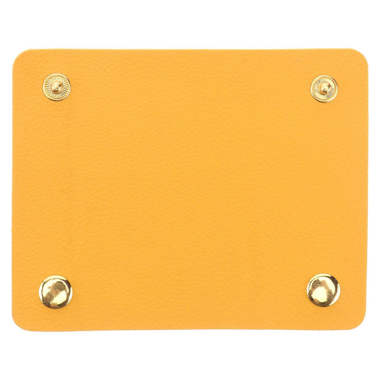 Bag Handle Protector PU Wrap for Luggage Handle 3Pcs Yellow