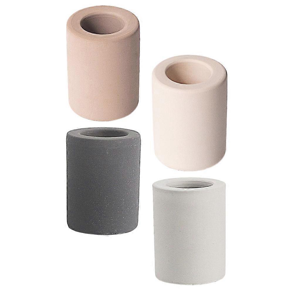 Toothbrush Holding Tool 4Pcs Diatomite Storage Base For Kitchen Use Upright Brush Holding In Assorted Color