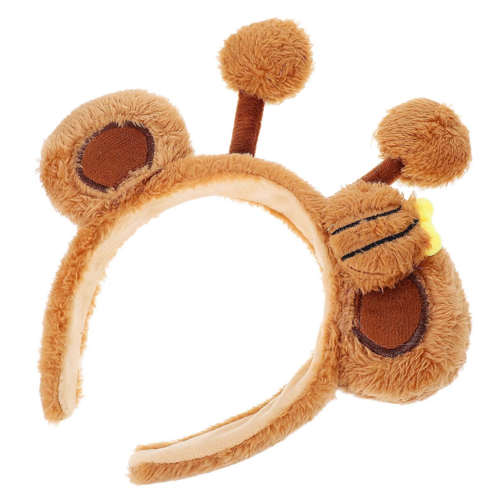 Soft Plush Bumblebee Headband for Party Use Cartoon Hair Band