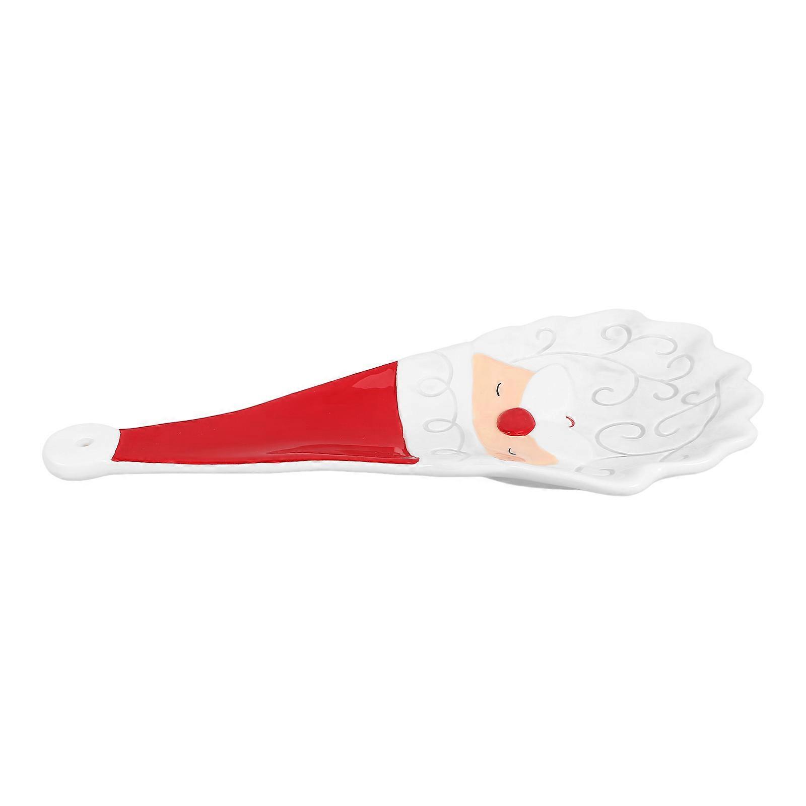 Rectangular Christmas Santa Clause Spoon Holder For Home Use 2Pcs