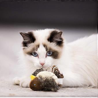 Interaktives Plüsch-Vogelspielzeug für Katzen und Hunde, Melody Chaser, Haustierspielzeug, weiches Kauspielzeug für Haustiere (Vogel)
