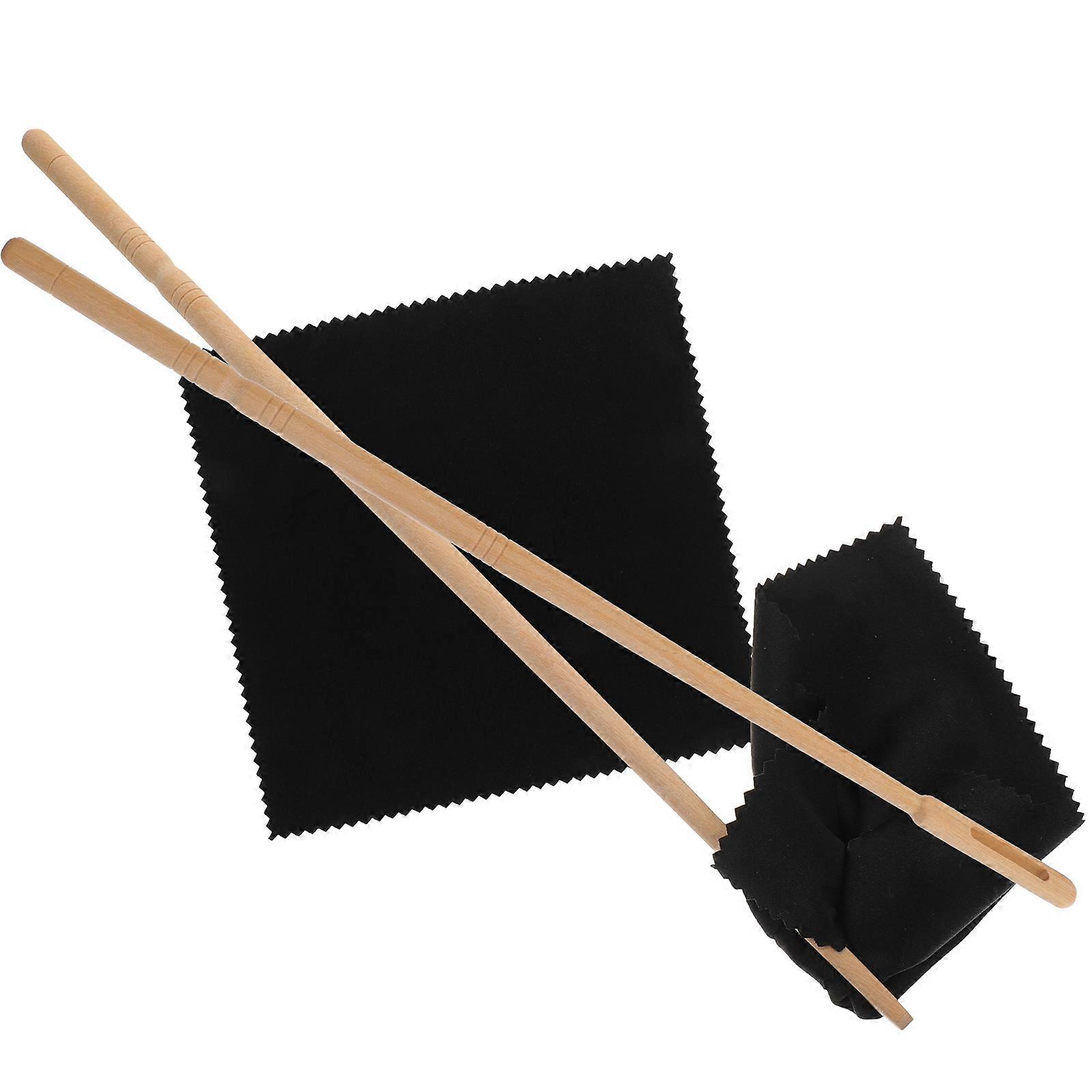 Flute Clean Tool Flute Cleaning Cloth and Rod for 2Sets of Maintenance