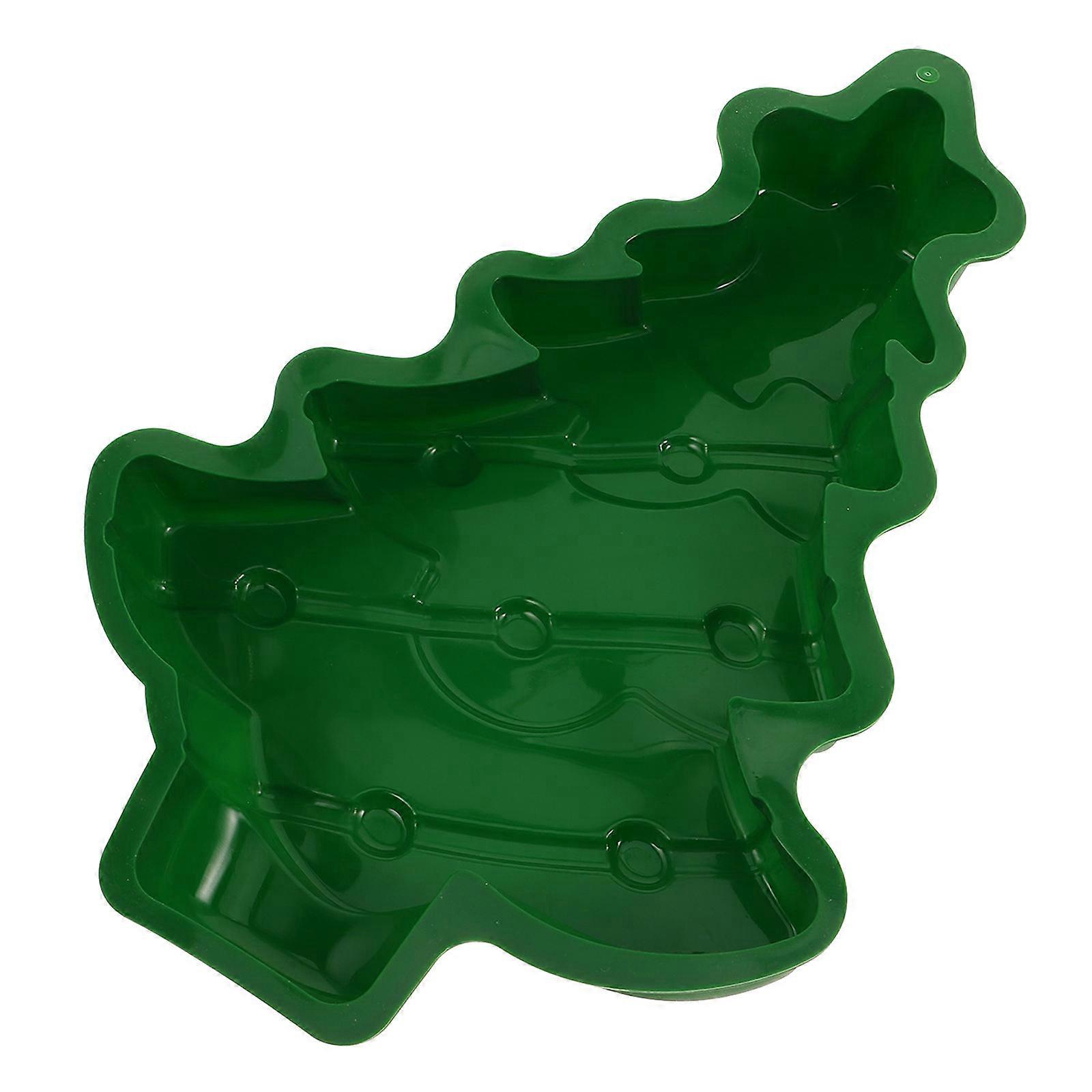 Christmas Baking Molds DIY Baking Christmas Tree Cupcake Baking Pan Easy to Use and Clean 1Pcs