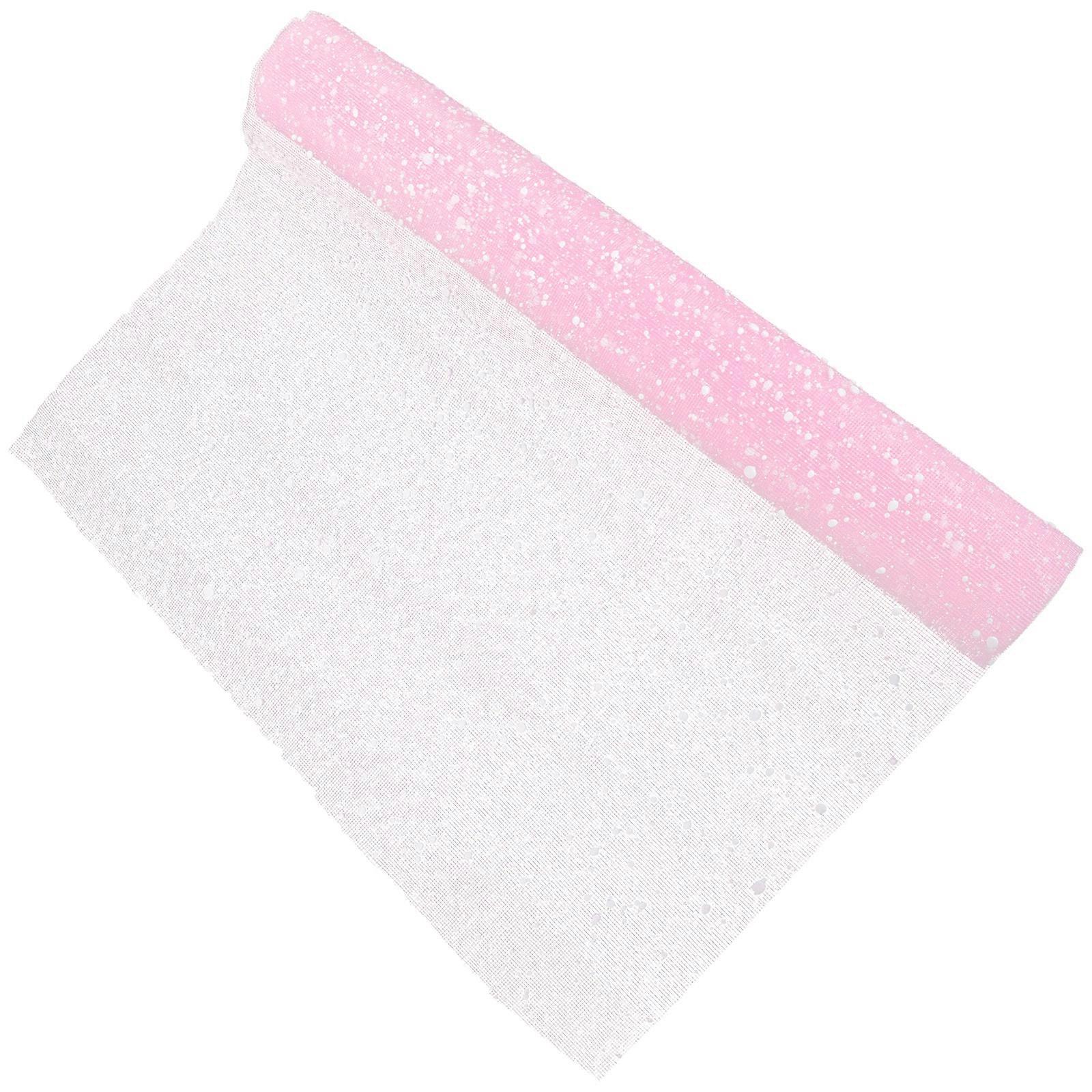 Rollo de gasa para envolver flores, color rosa, 50 x 10 cm, para envolver regalos, ramos de flores, 1 rollo