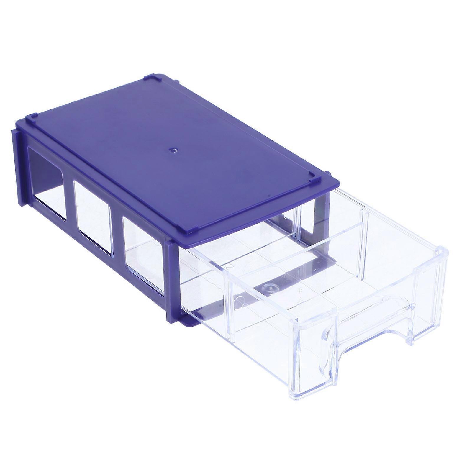 Plastic Craft Storage Drawers for Storage Clear Drawer Blue