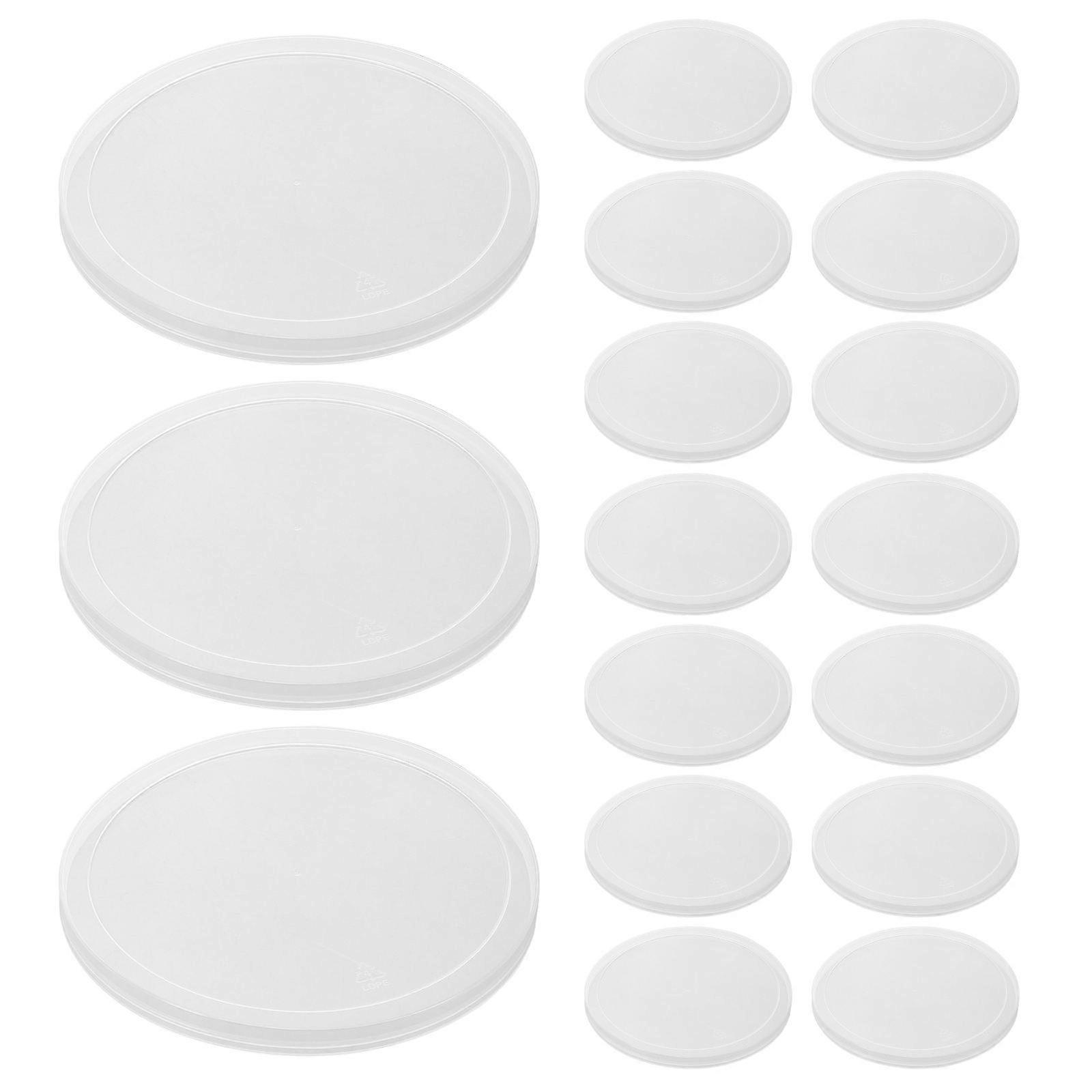 Transparent Can Covers for Soda Lid Caps with Reusable Function 80Pcs