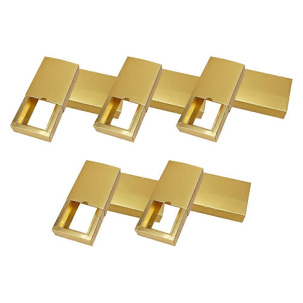 Gift Wrapping Boxes 20 Pcs Rectangular Simple Design Golden Drawer Type For Party Gift Giving