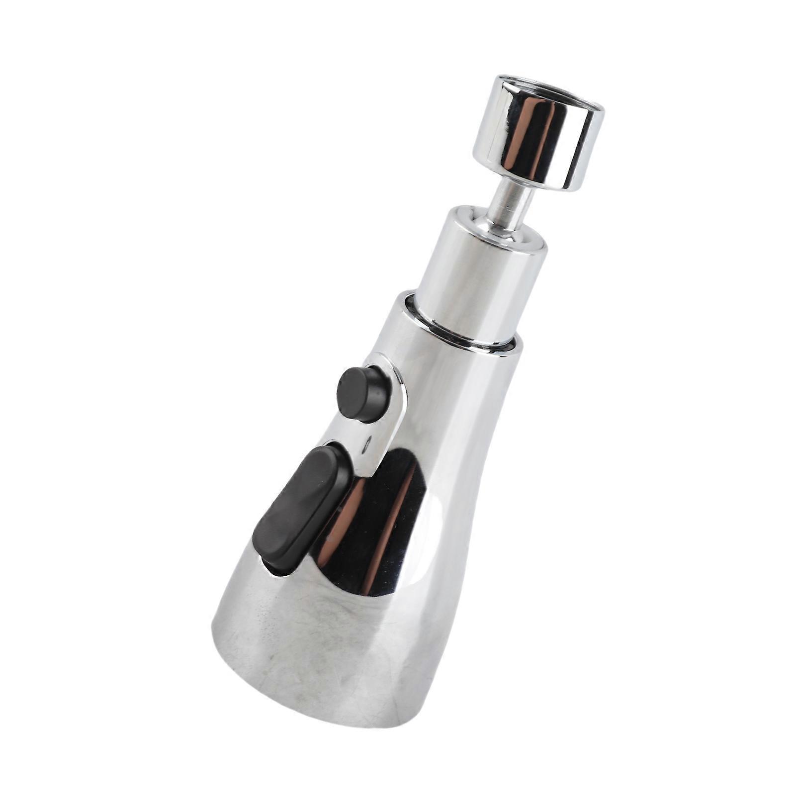 3 Function Spray Head 360° Swivel Faucet Spayer G1/2 Water-Saving Sink Aerator Replacement with Polished Finish for Kitchen Faucet