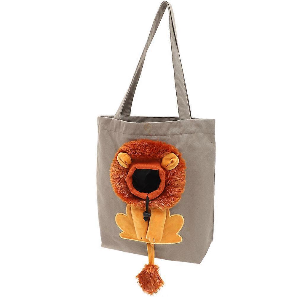 Canvas Cat Carrying Bag for Pet Use Breathable 5Pcs Set