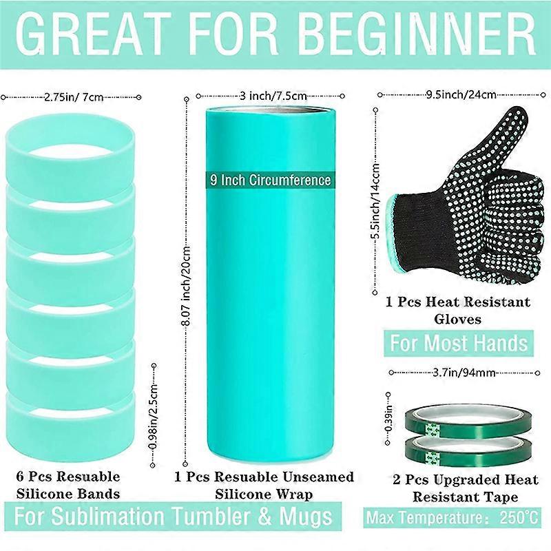 Sublimation Blanks Glass Silicone Strap Kit