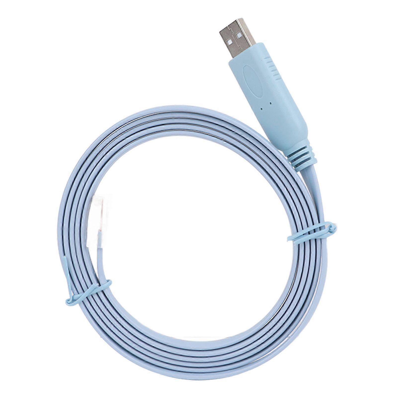 USB to RJ45 Console Cable 5.9ft High Speed Durable Copper Plug and Play USB to RJ45 Serial Cable for Computer Router