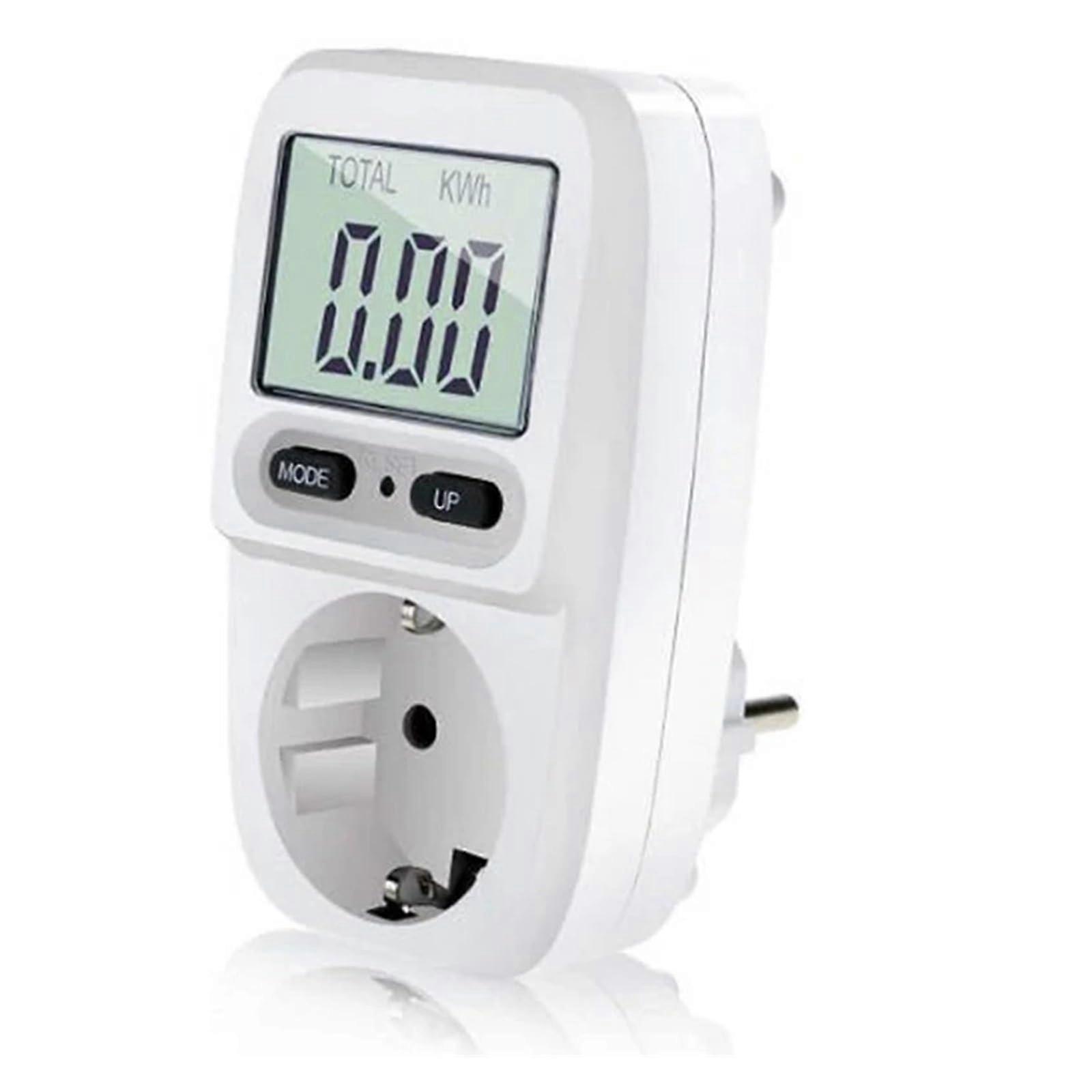 220V Electricity Meter LCD Watt Meter EU Plug Socket Power Analyzer Energy Monitor