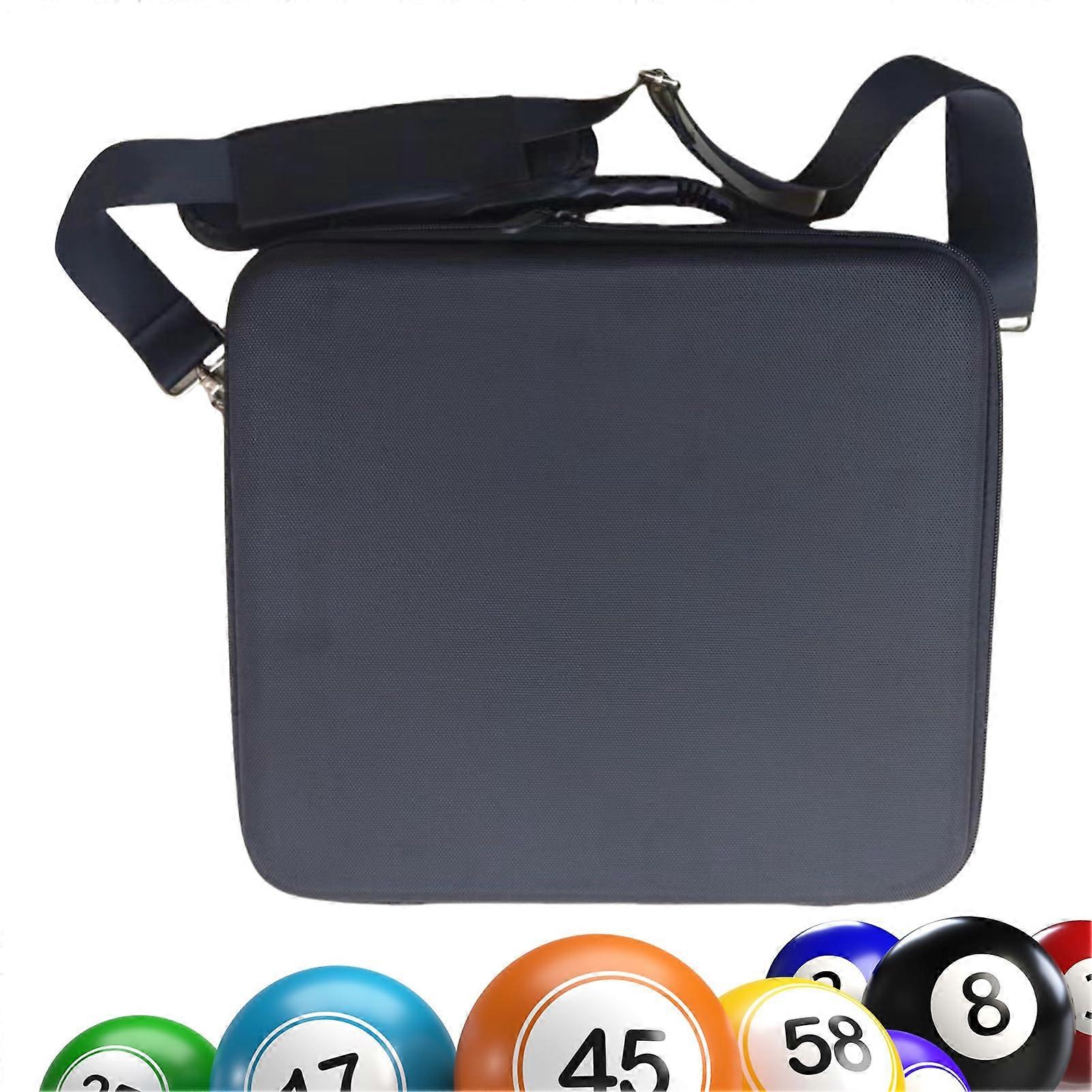 Billiard Case Lightweight Pool Ball Case Large Capacity Holder With Carry Handle And Shoulder Strap Indoor Outdoor