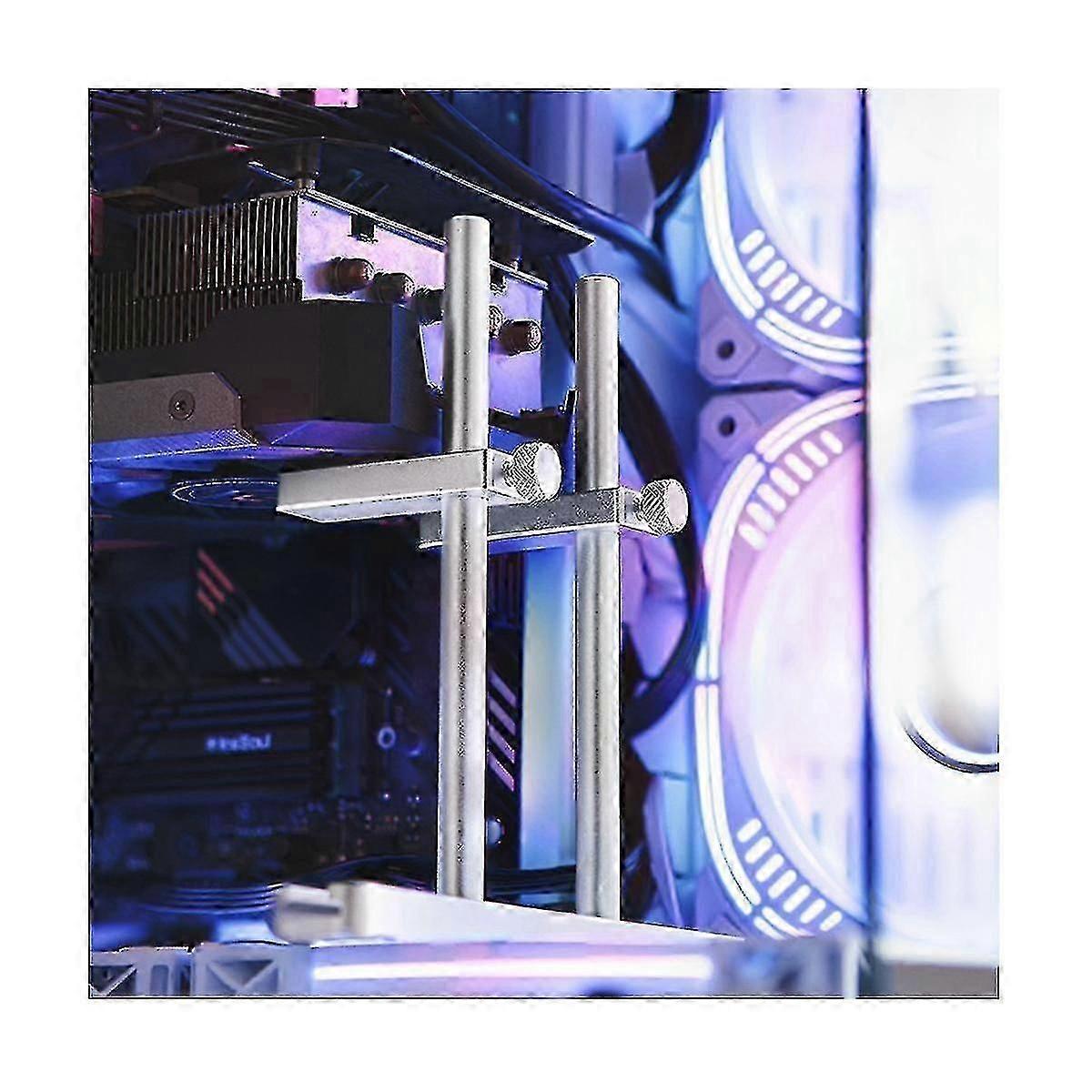 Aluminum Alloy Graphics Card Cnc Support Vertical Fixed Box Graphics Card Bracket Atx/itx/matx Chas (dp)