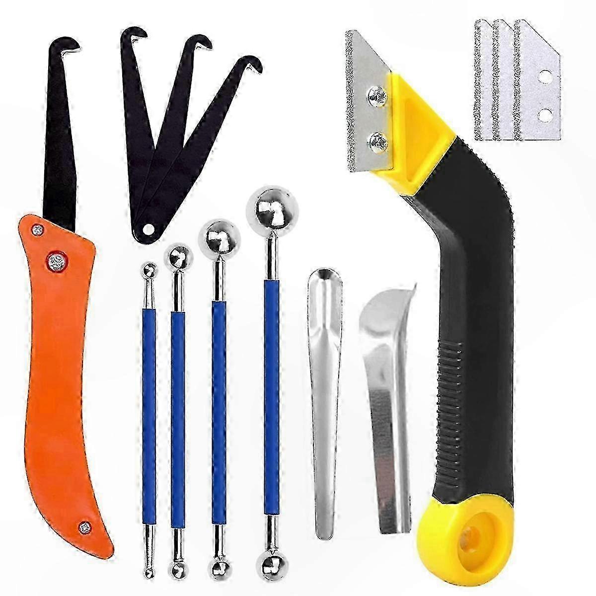 14pcs Grout Removal Tool Set with Extra Blades
