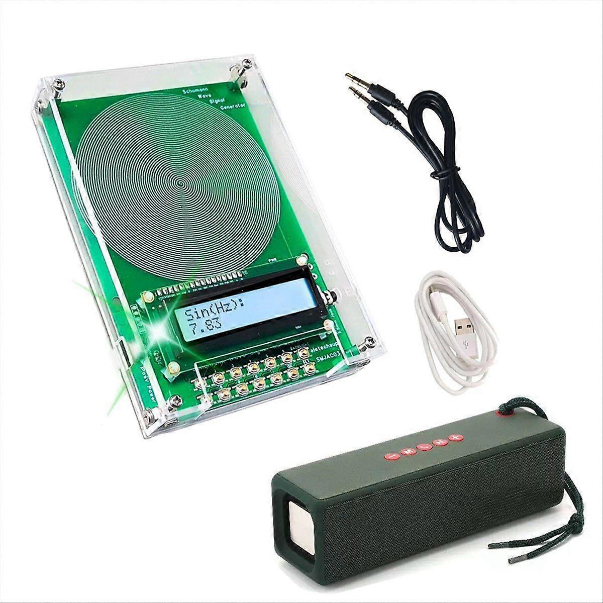 7.83HZ Wave Generator Natural Ultra-Low Frequency Pulse Generator 3.5MM Audio Resonator Speaker