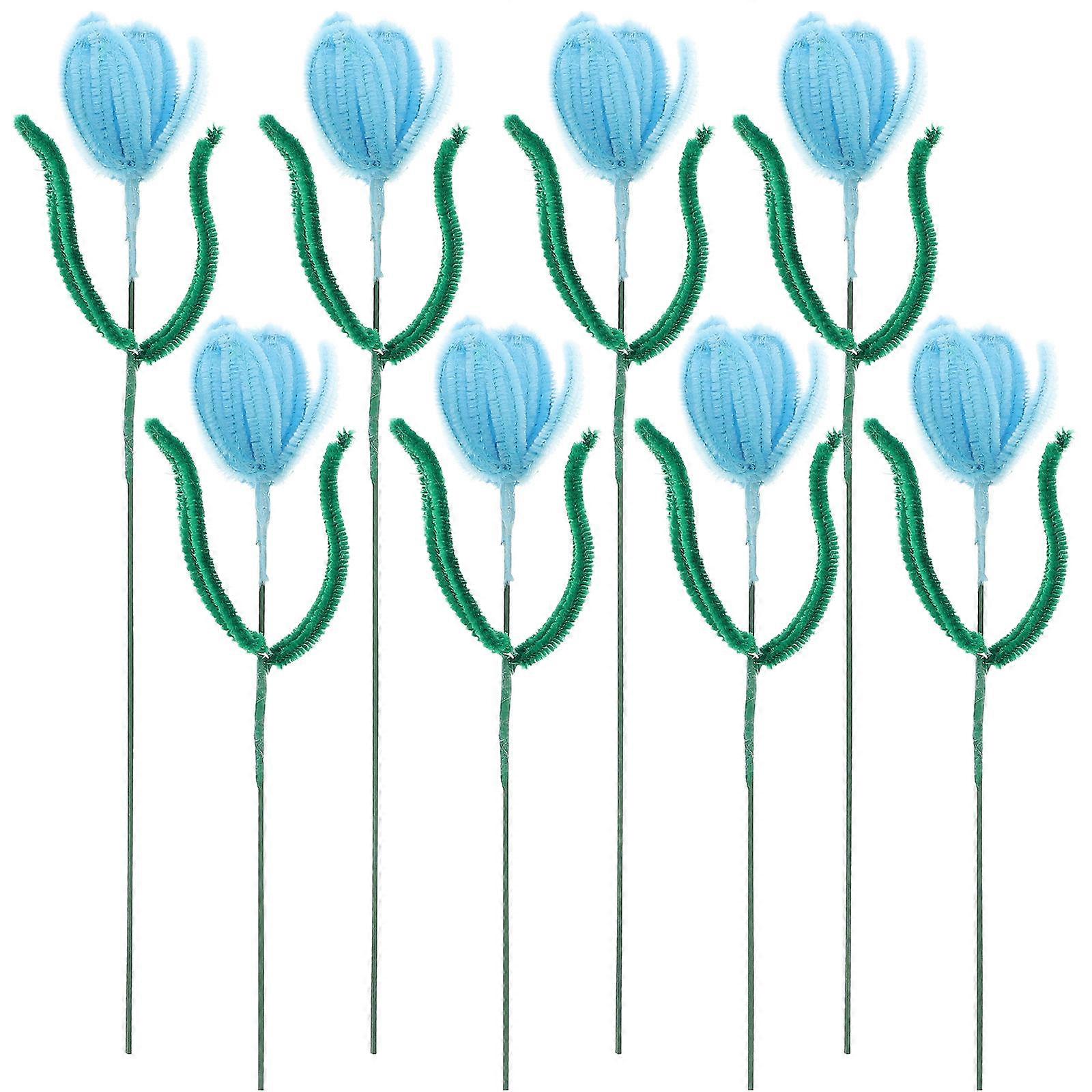 DIY Twisted Stick Chenille Stems for Craft Use Blue 5Sets