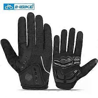 unique INBIKE Cycling Gloves Touch Screen Bicycle Sports Gloves Shockproof MTB Full Finger Bike Road Glove for Biker Men with Palm Pad