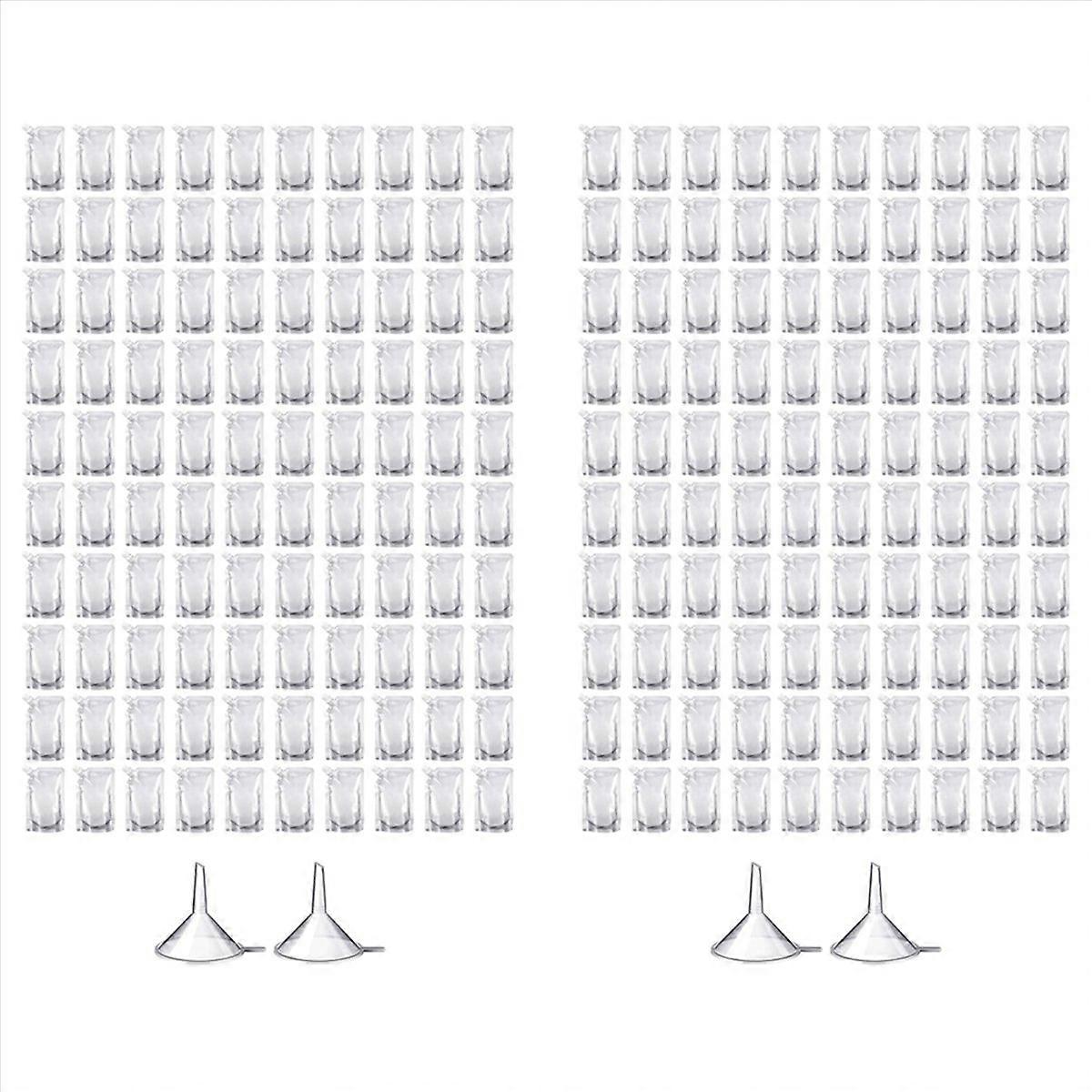 100Pcs Plastic Spout Pouch for Liquid Drink Sealed Packaging Bag