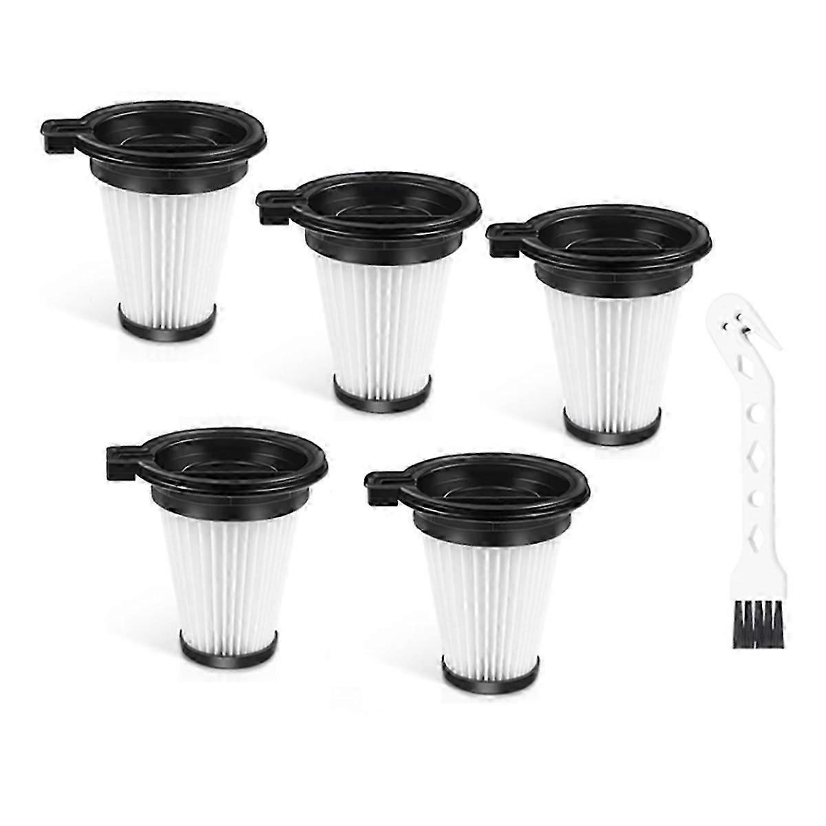 5 Pcs HEPA Replacement Filter for Vacuum Cleaner, High-Efficiency Vacuum Filter Replacement with 1pc