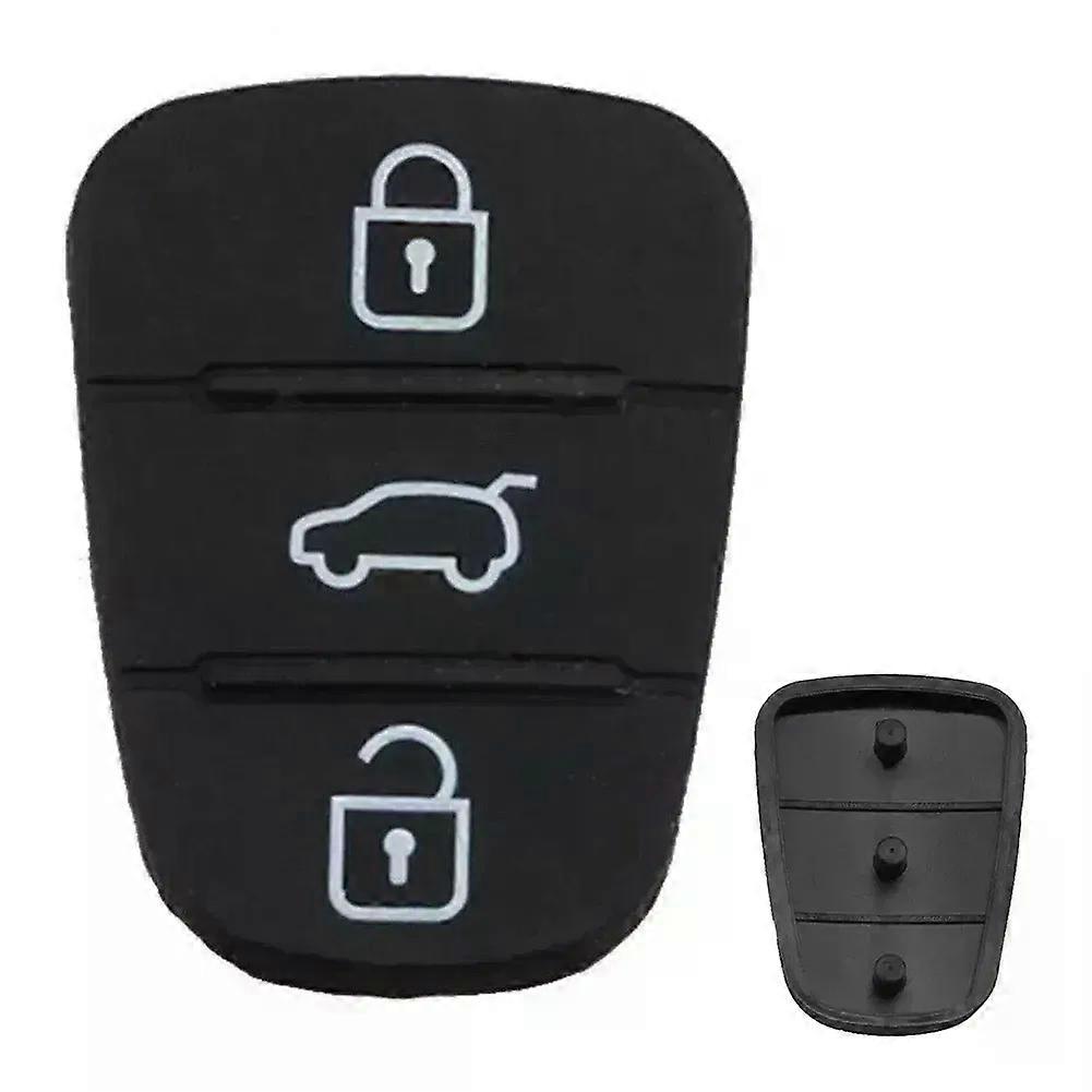 3 Buttons Replacement Rubber Key Pad For HYUNDAI I20 I30 Ix35 Ix20 Venga Flips Remote Car Key Fob Case Cover