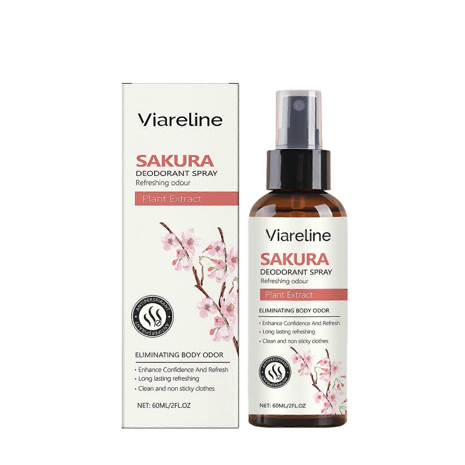 Viareline Cherry Blossom Fresh Spray Eliminates Odors And Has A Refreshing Fragrance That Is Natural, Refreshing, Long-Lasting And Portable