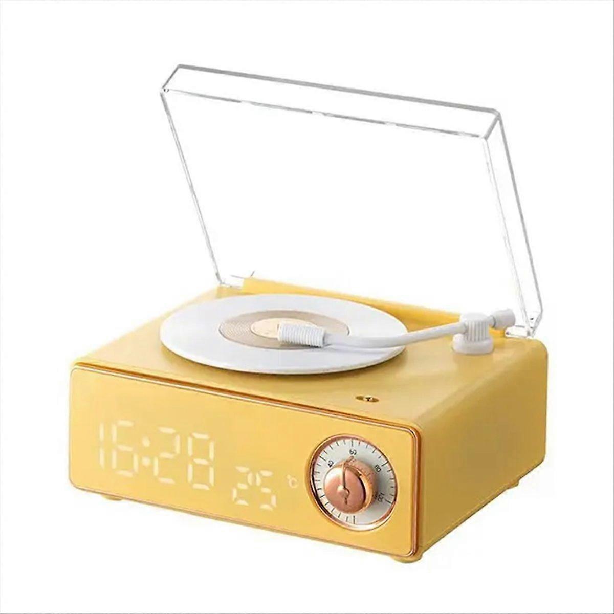  Arrival Retro Record Player Alarm Clock Audio Speaker