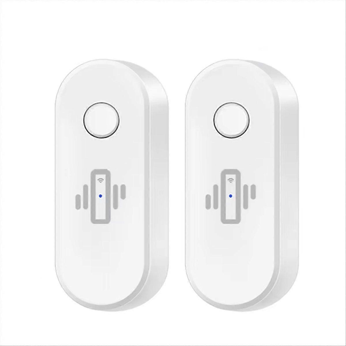 2Pcs Smart WiFi Vibration Sensor Alarme Détecteur de vibrations sans fil Alerte Activité et choc en temps réel