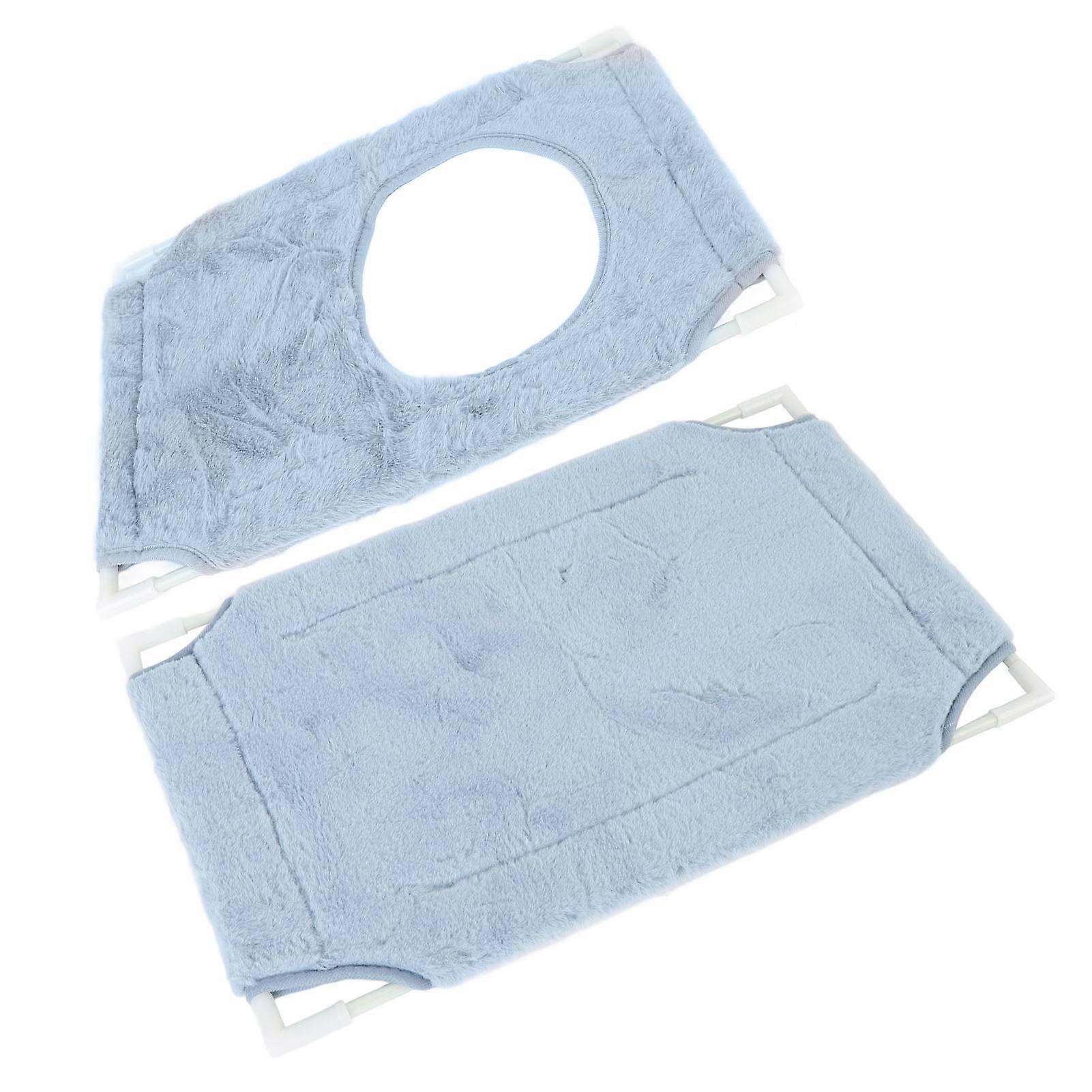 Suction Cup Cat Window Bed 33 Lbs Load Capacity Double Layer Cat Window Perch for Indoor Cats Double Layer Blue 