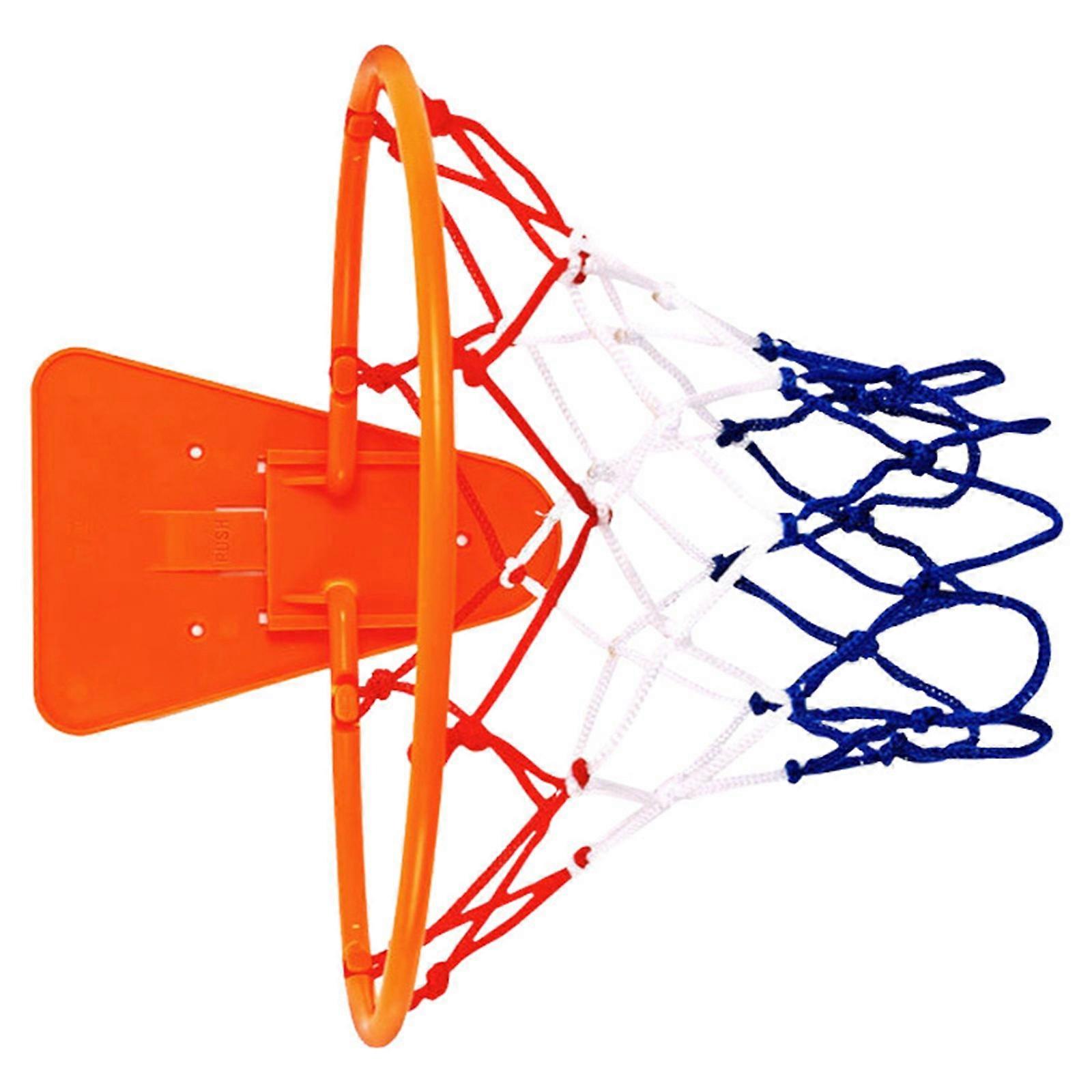 Compact Foldable Indoor Training Basketball For Small Spaces Wall Mounted Basketball rings Without Drilling Enduring Multicolor