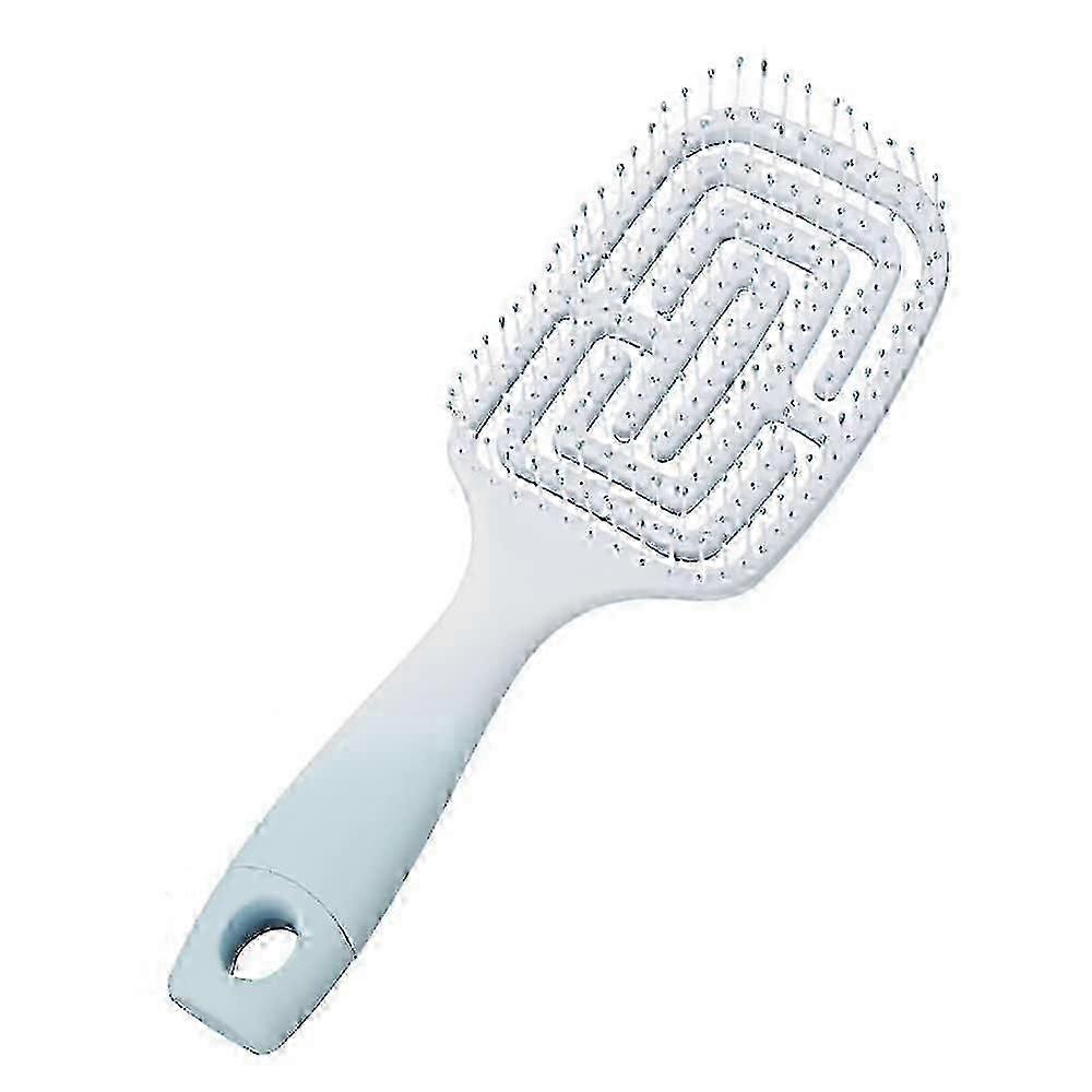Hairbrush, Curved, tangle-free styling brush for faster drying, flexible bristles glide easily through tangles