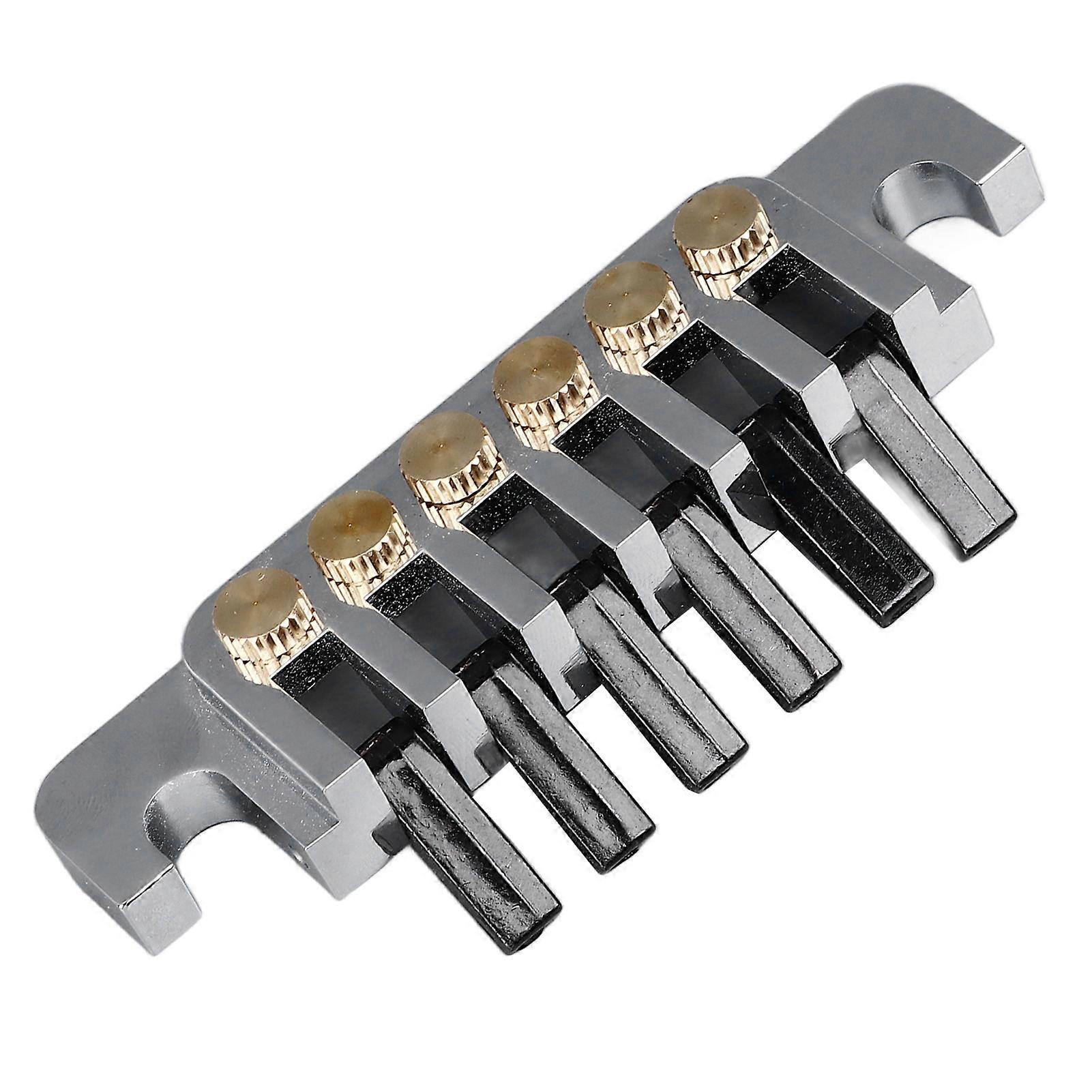 الغيتار جسر الذيل استبدال نمط خمر سبائك الألومنيوم النحاس 6 سلسلة الغيتار الكهربائي توقف بار الفضة