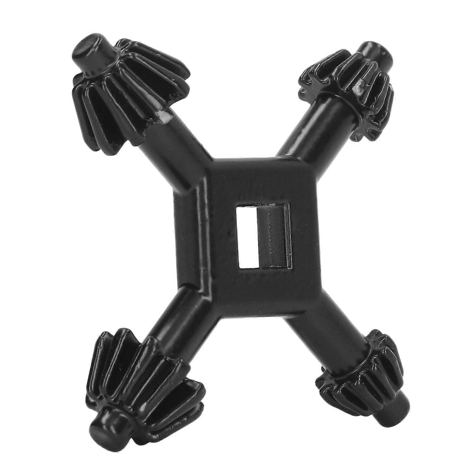 Drill Press Chuck Key Hand Wrench 4 in 1 Multifunctional Power Tool Accessories Black