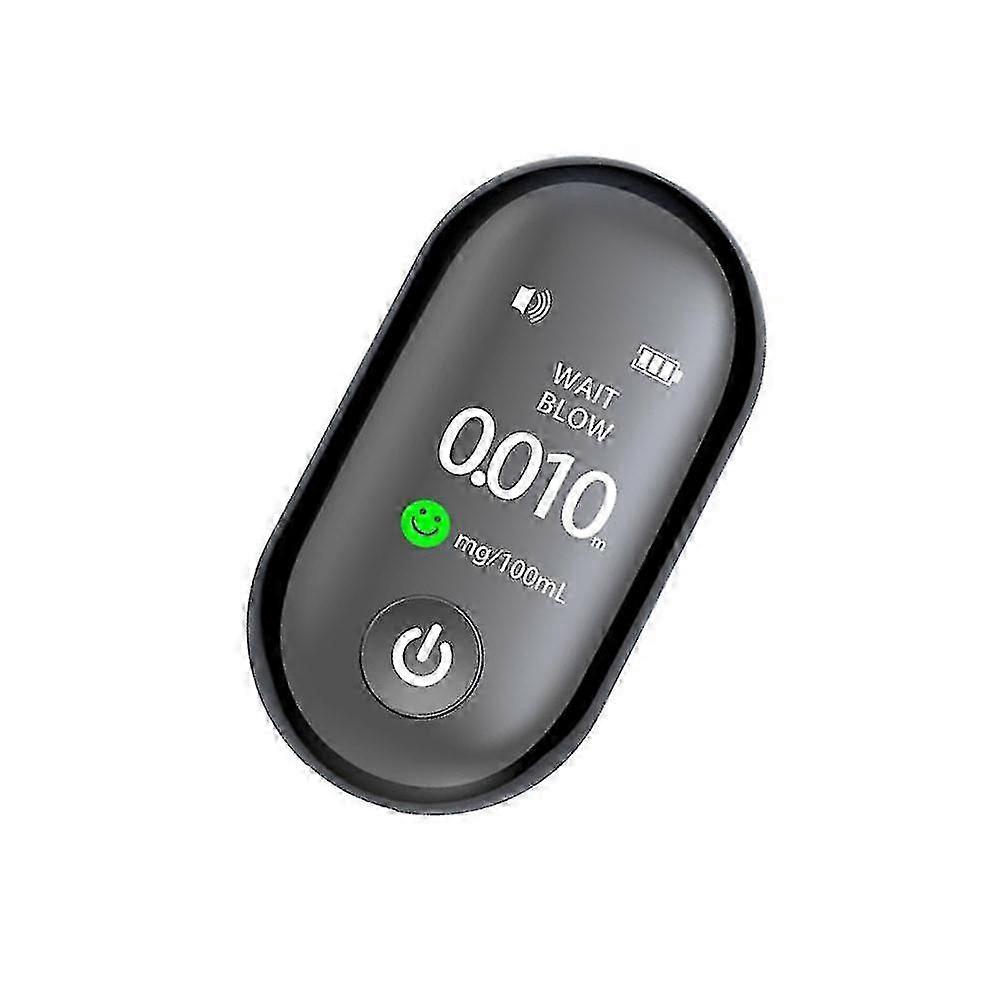 Portable Non-Contact Alcohol Breathalyzer with Quick Response & 3-Color LED Display - High Sensitivity Detection,