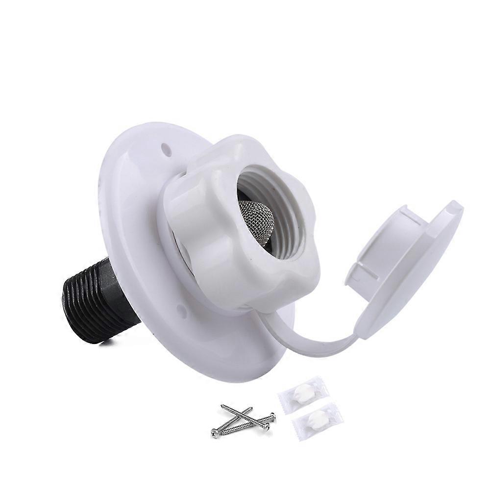 Threaded water inlet for RV camper with one-way valve G1/2inch