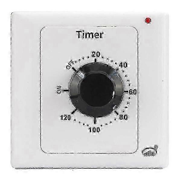 120 Min Mechanical Timer Switch, 220V 15A Countdown Timer Socket, 86 Panel Time Switch