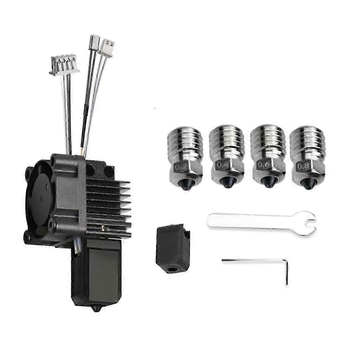 For X1 X1C 3D Printer Hotend Kit with Cooling Fan V2.0 Print Head with Bi-Metal Nozzles 3D Printing SZRH