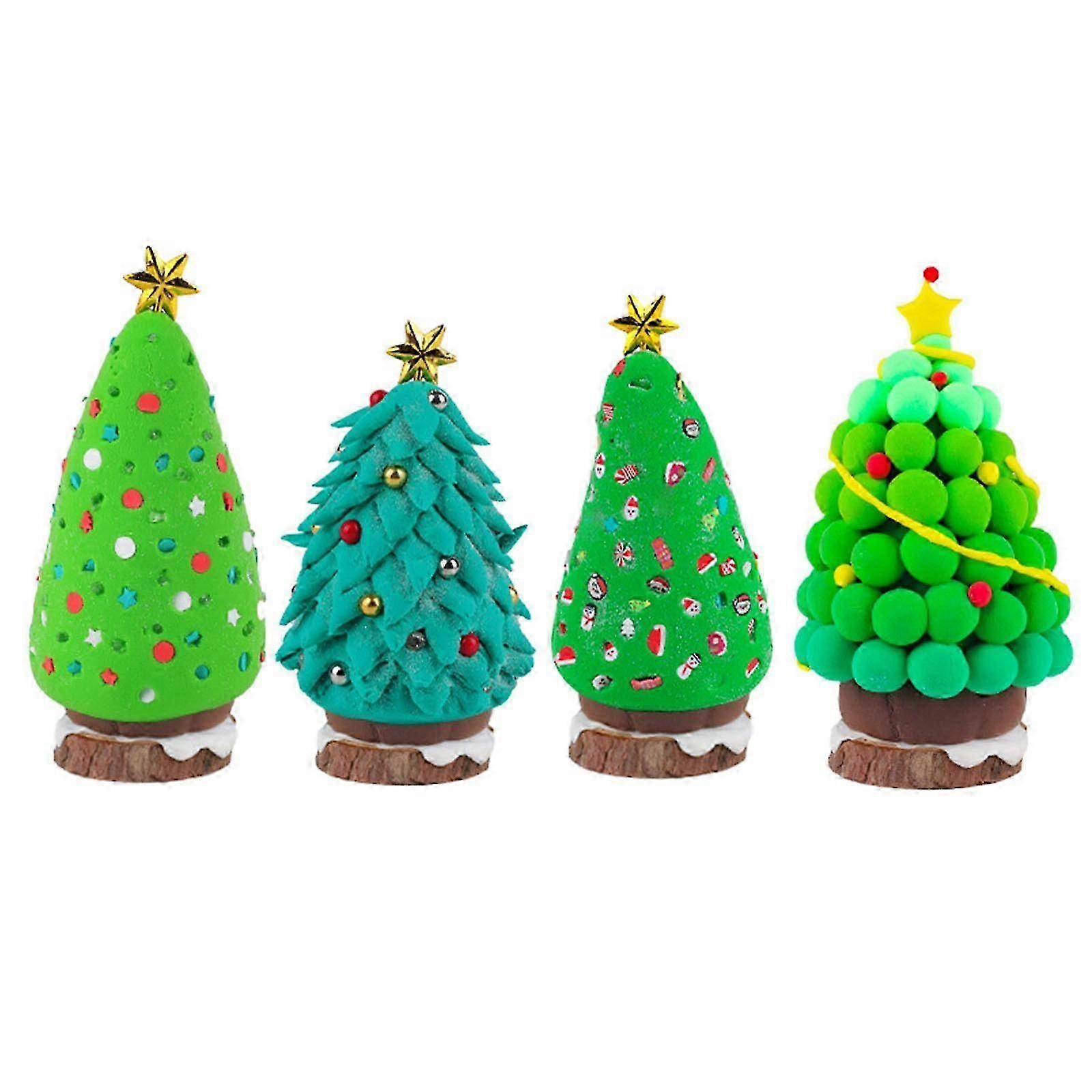 Dry Clays For Kids Christmas Tree Set Christmas Modelling Clays Drying Christmas Kid DIY Christmas Tree Kit Activities Christmas Tree EE